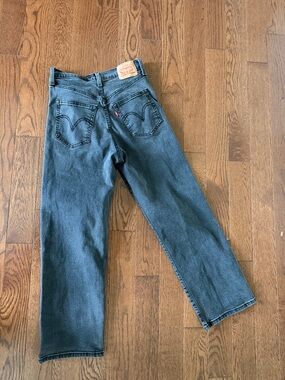 Levi's Women’s Straight Leg Jeans in Washed Black